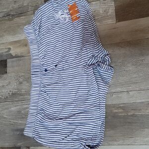 5/$25 SALE PINK Victoria's Secret Blue and White Size Small Striped Shorts